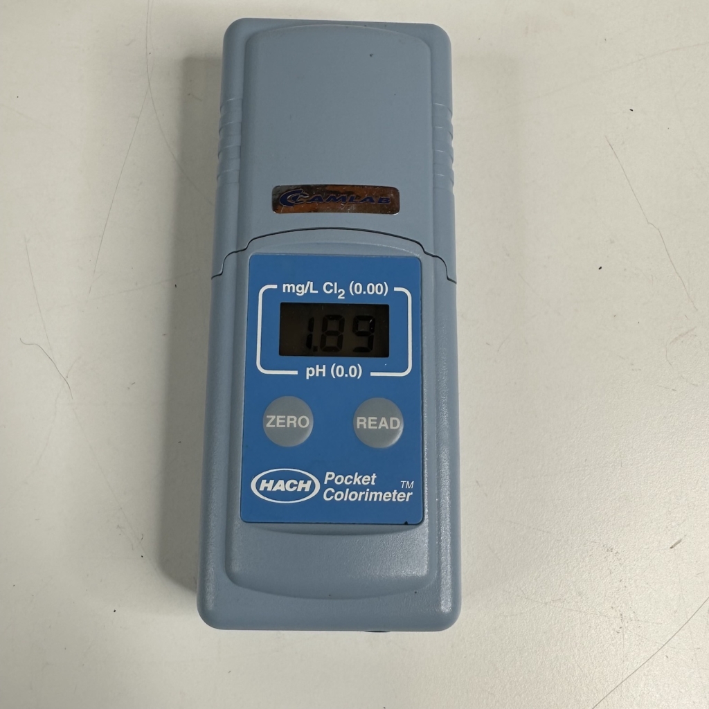 Hach 46700-12 Pocket Colorimeter Chlorine Cl2 Test Kit Complete ...