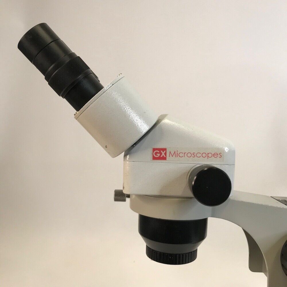 microscope | stereo zoom | x5 to x20 magnification | gx microscopes | gxmztx | swinging boom stand
