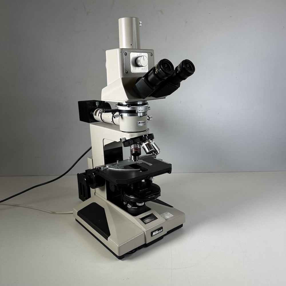 nikon | optiphot | microscope | tri-nocular | transmitted light | reflected illumination | dic