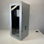 sound-abating-acoustic-cabinet-for-ultrasonic-probe-with-tubular-leadthrough