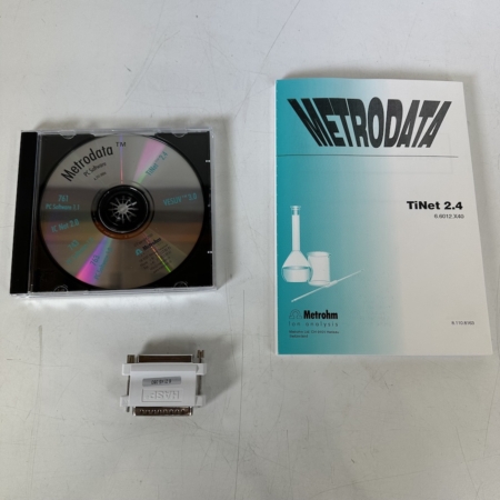 metrohm-metrodata-tinet-2-4-software-cd-6-6012-540-dongle-6-2145-060